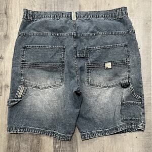 Vintage Y2K Paco Jeans Company Baggy Fit Denim Cargo Jorts Fit 42 Skater Hip Hop